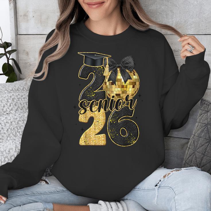 Senior Class Of 2026 Senior Girl Graduation Cap Coquette Bow Unisex Sweatshirt