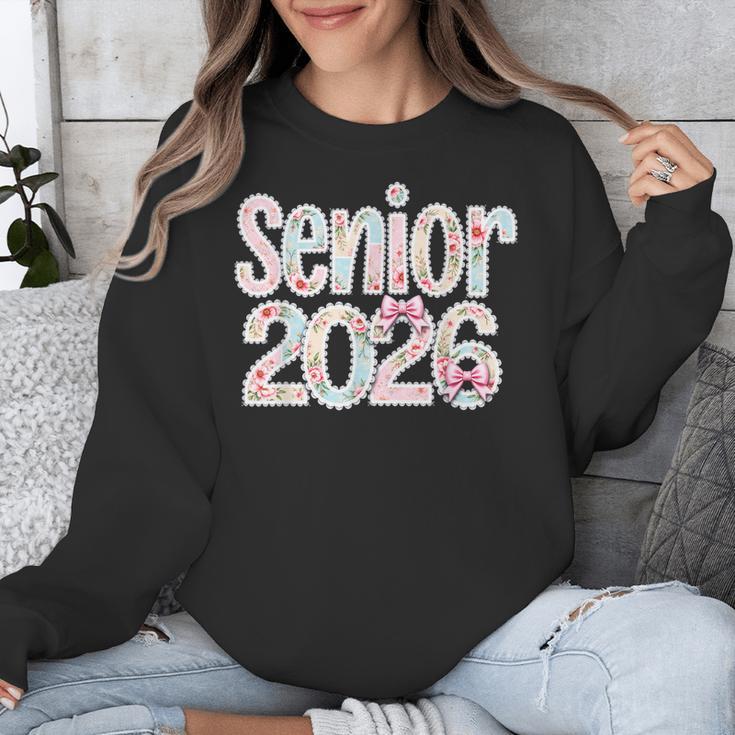 Senior Class Of 2026 Graduation 2026 Coquette Pink Bow Cute Unisex Sweatshirt