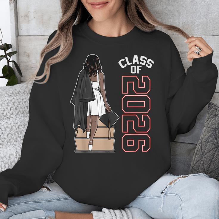 Senior Class Of 2026 Melanin Girl 2026 Graduation Unisex Sweatshirt