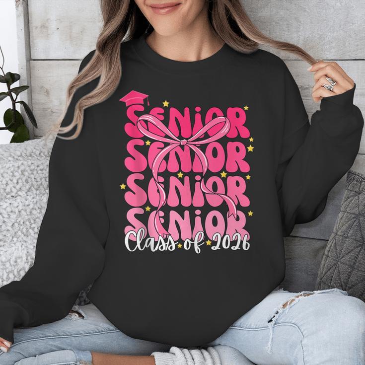 Senior Class Of 2026 Pink Coquette Bow Graduation 2026 Unisex Sweatshirt