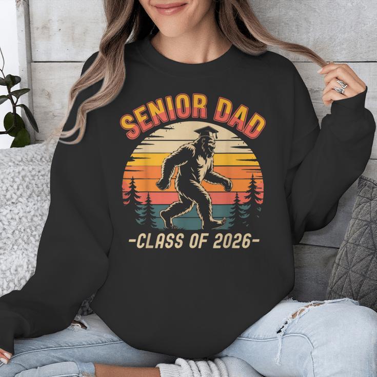 Senior Dad Class Of 2026 Bigfoot Vintage Graduation Unisex Sweatshirt
