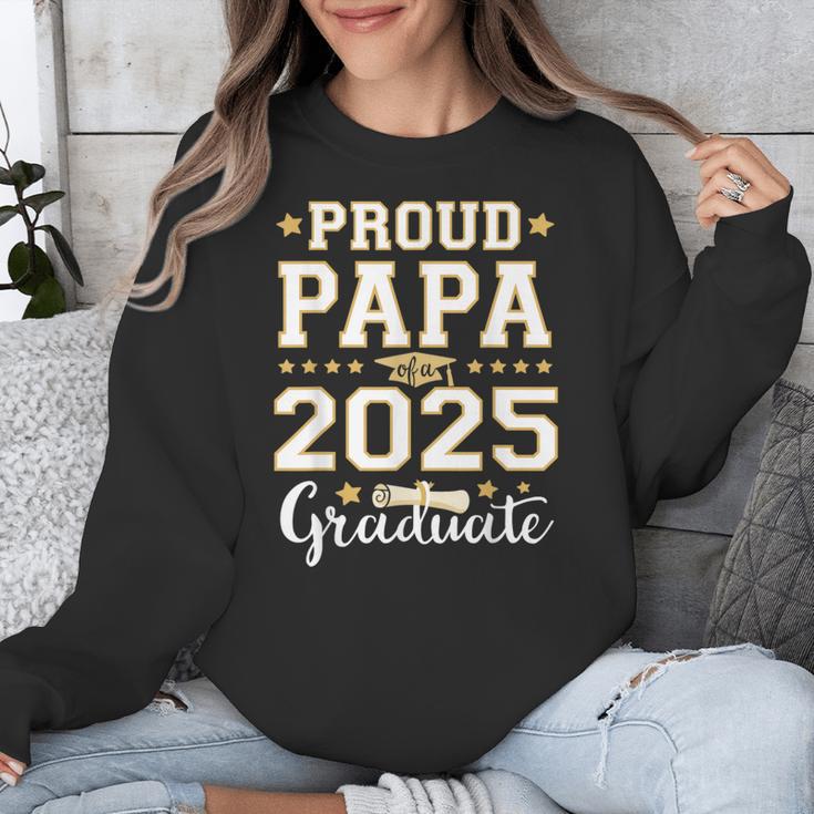 Senior Graduation Proud Papa 2025 Graduate Class Matching Unisex Sweatshirt