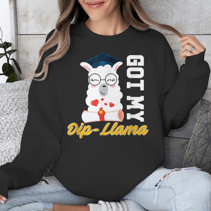 Senior Graduation TShirt 2019 Got My Dip-Llama Diploma Shirt Unisex Sweatshirt