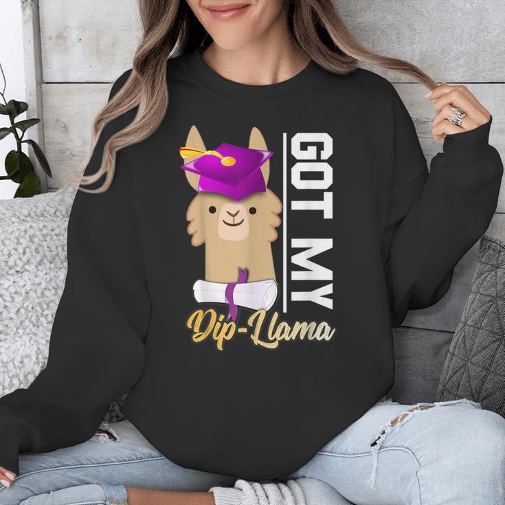 Senior Graduation TShirt 2019 Got My Diploma Llama Pun Shirt Unisex Sweatshirt