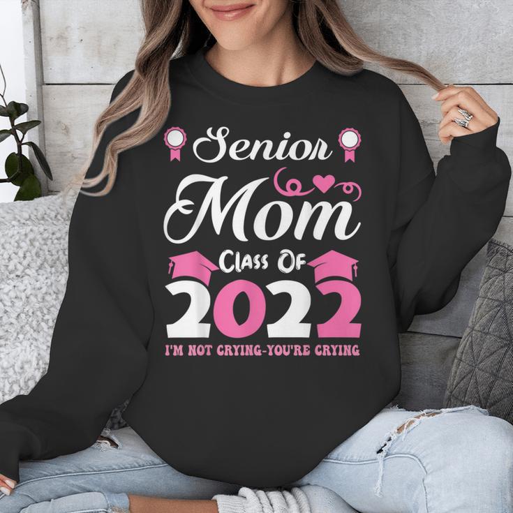 Senior Mom Of A Class Of 2022 Heart School Graduation Unisex Sweatshirt
