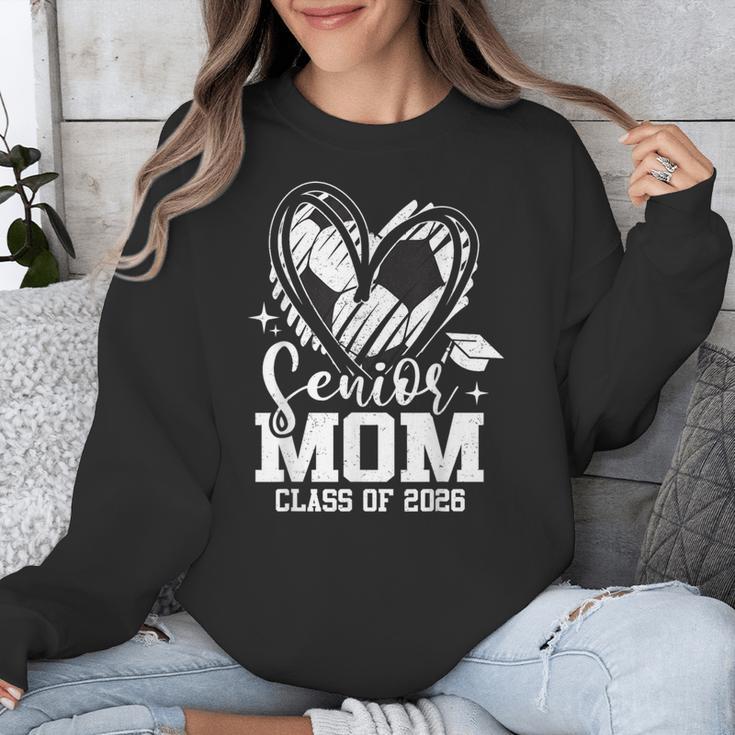 Senior Mom Class Of 2026 Soccer Graduation Heart Unisex Sweatshirt