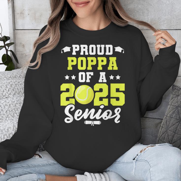 Senior Poppa 2025 Tennis Class Of 2025 Graduation Unisex Sweatshirt