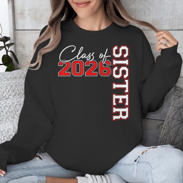 Senior Sister Class Of 2026 Proud Big Sis Graduation Family Unisex Sweatshirt