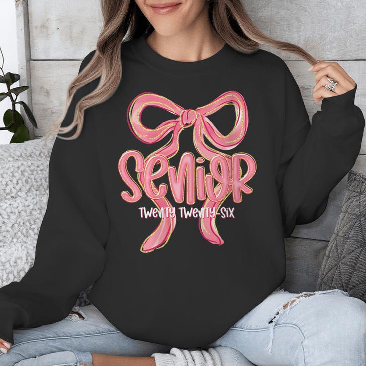 Senior Twenty Twenty-Six Coquette Graduation Class Of 2026 Unisex Sweatshirt