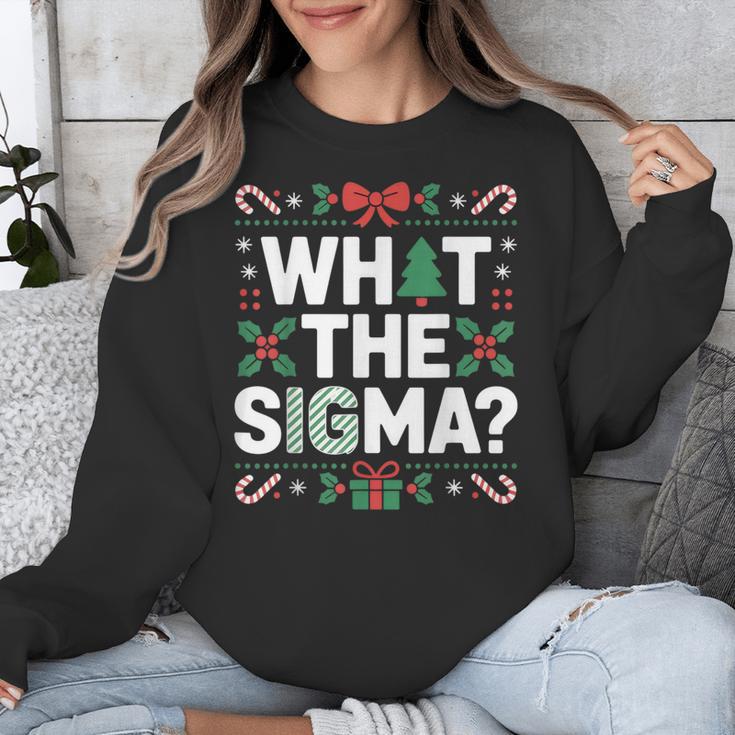 What The Sigma Christmas Party Outfit For Introverts Unisex Sweatshirt What The Sigma Christmas Party Outfit For Introverts Unisex Sweatshirt