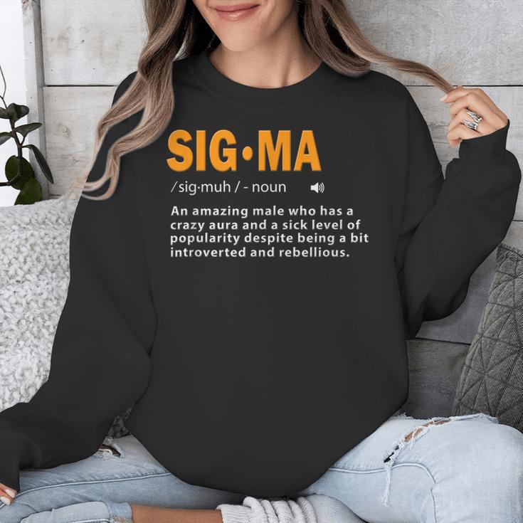 Sigma Male Definition Crazy Aura Lone Wolf Introvert Unisex Sweatshirt