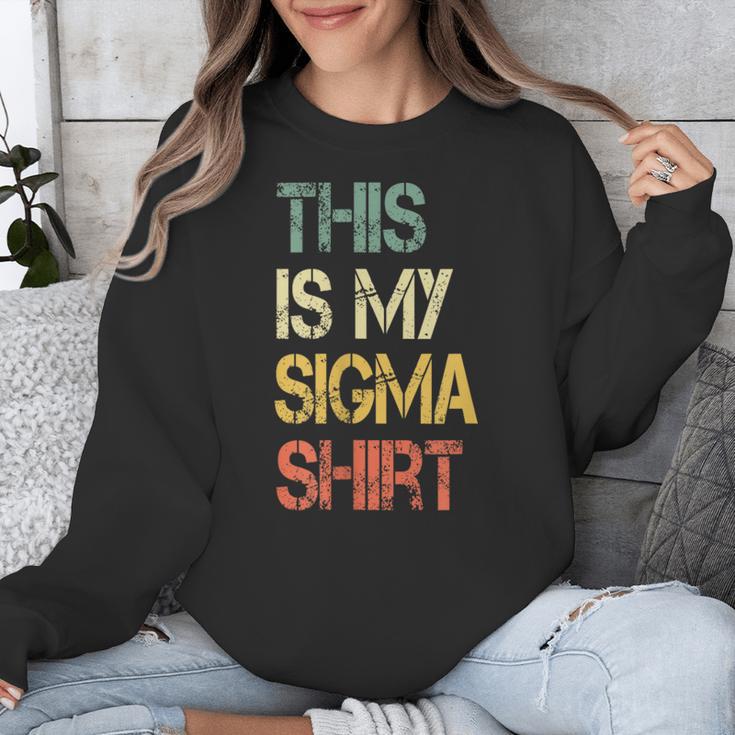This Is My Sigma Shirt Male Lone Wolf Minimalist Introvert Unisex Sweatshirt