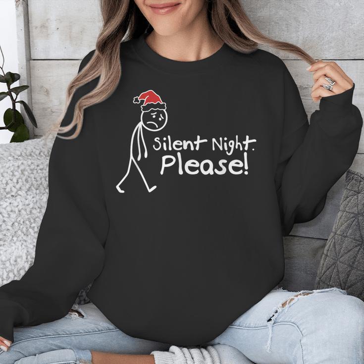 Silent Night Please Christmas Introvert Unisex Sweatshirt