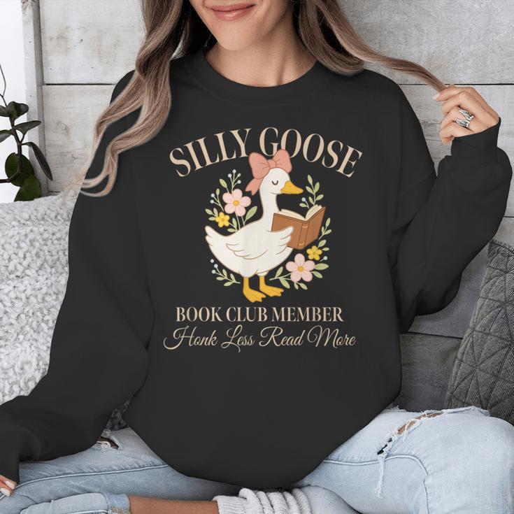 Silly Goose Book Club Member Reading Lover Unisex Sweatshirt
