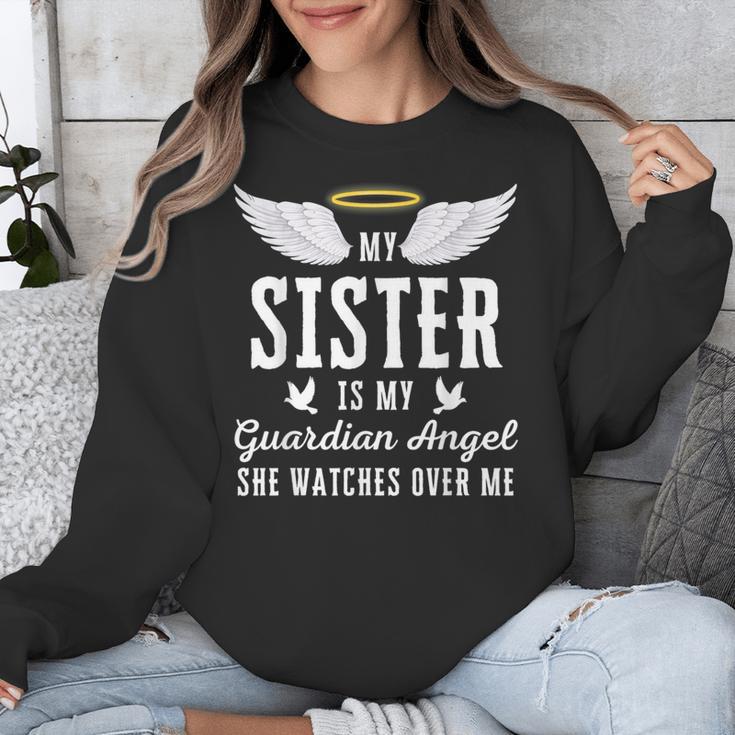 My Sister Is My Guardian Angel In Loving Memorial Memory Tee Unisex Sweatshirt My Sister Is My Guardian Angel In Loving Memorial Memory Tee Unisex Sweatshirt