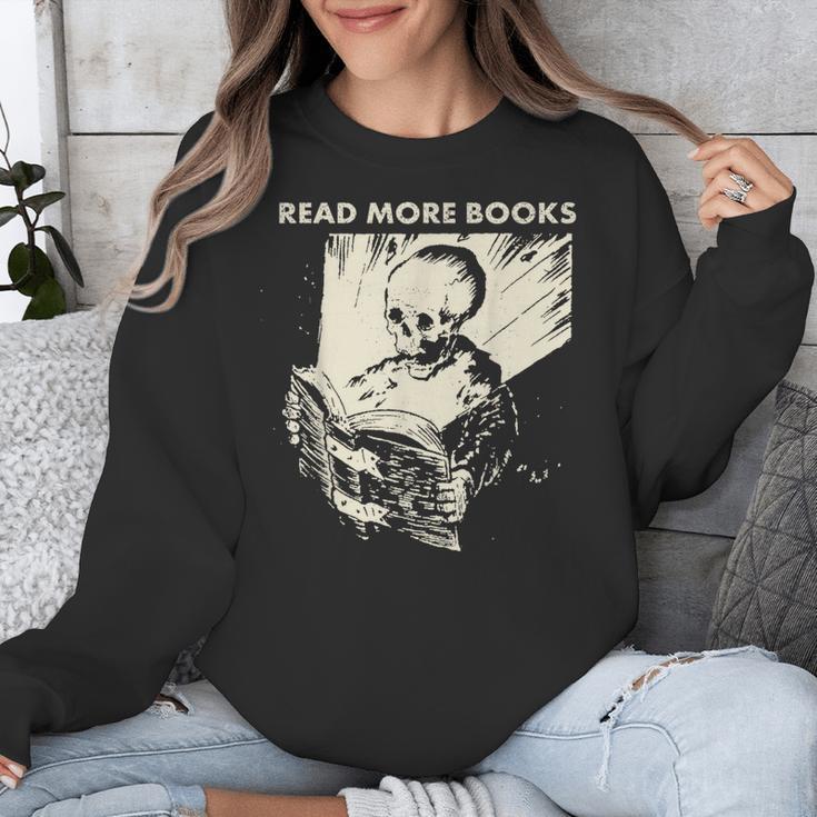 Skeleton Read More Books Unisex Sweatshirt