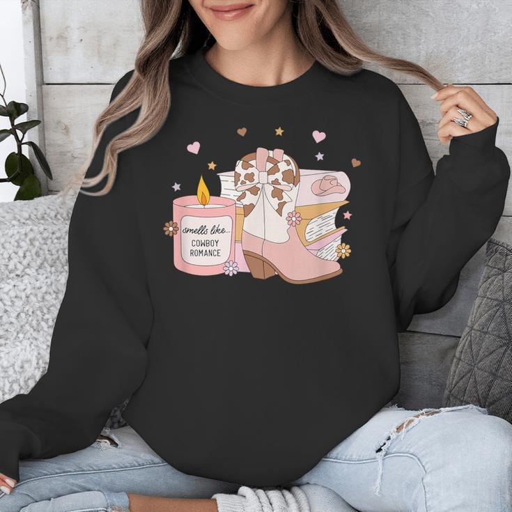 Smells Like Cowboy Romance Book Lover Unisex Sweatshirt