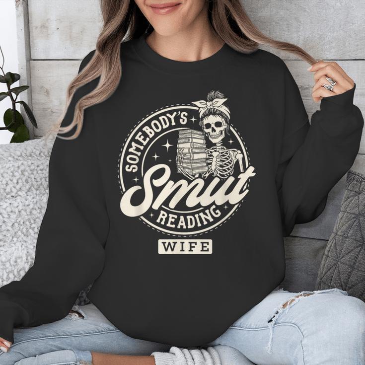 Smut Book Reader Spicy Romance Somebody's Smut Reading Wife Unisex Sweatshirt Smut Book Reader Spicy Romance Somebody's Smut Reading Wife Unisex Sweatshirt