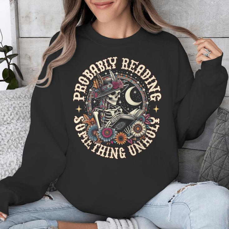 Is That Smutt Books Probably Reading Something Unholy Unisex Sweatshirt
