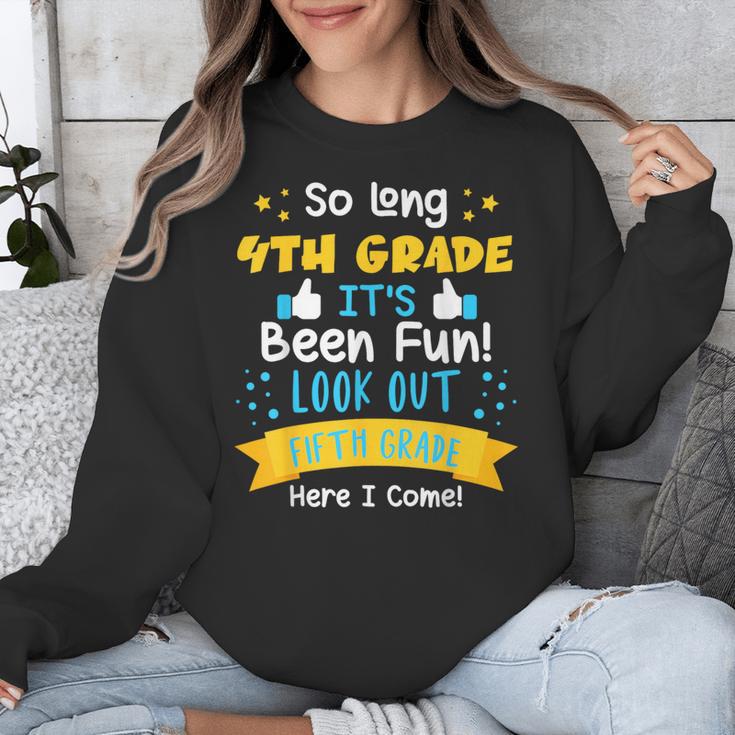 So Long 4th Grade Graduation 2025 School 5th Grade Here Come Unisex Sweatshirt