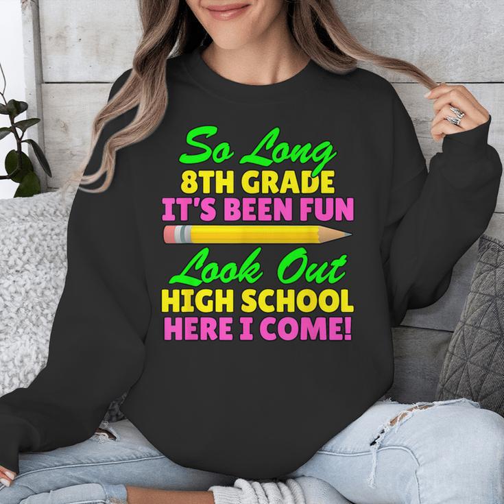 So Long 8th Grade Hello High School Graduation Unisex Sweatshirt