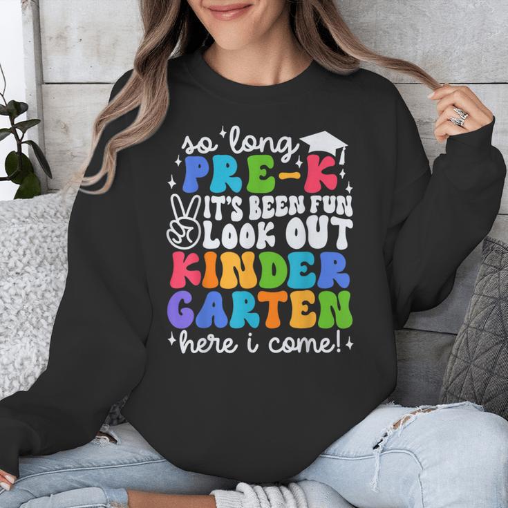 So Long Pre K Graduation Kindergarten Here I Come Kids 2024 Unisex Sweatshirt