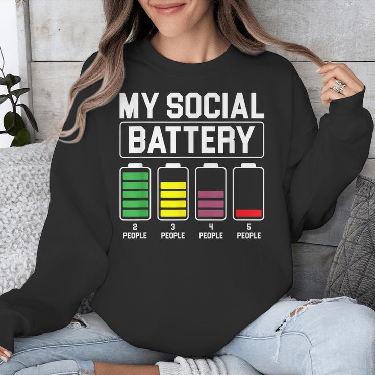 My Social Battery Introverted Low Energy Antisocial Unisex Sweatshirt My Social Battery Introverted Low Energy Antisocial Unisex Sweatshirt