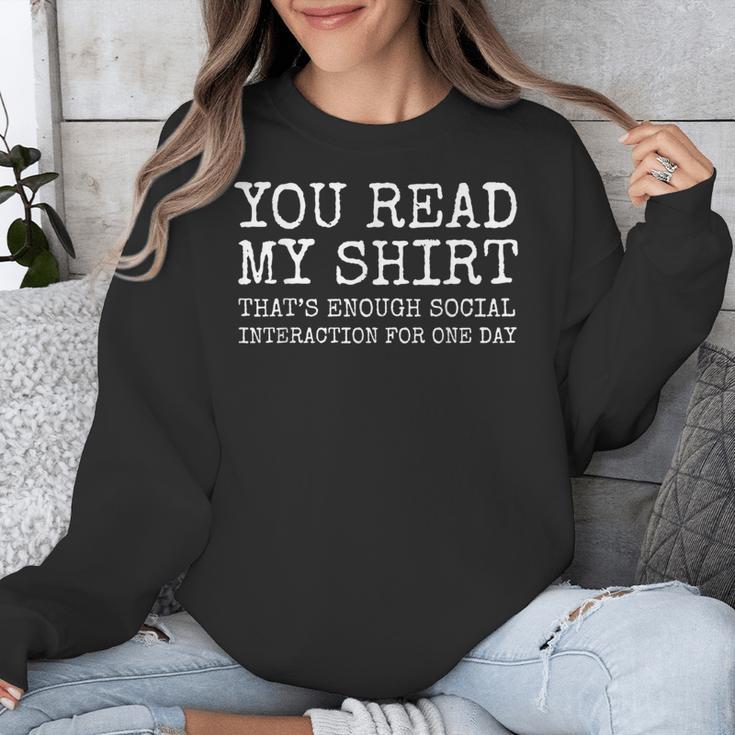 Social Interaction Introvert Humor Unisex Sweatshirt Social Interaction Introvert Humor Unisex Sweatshirt