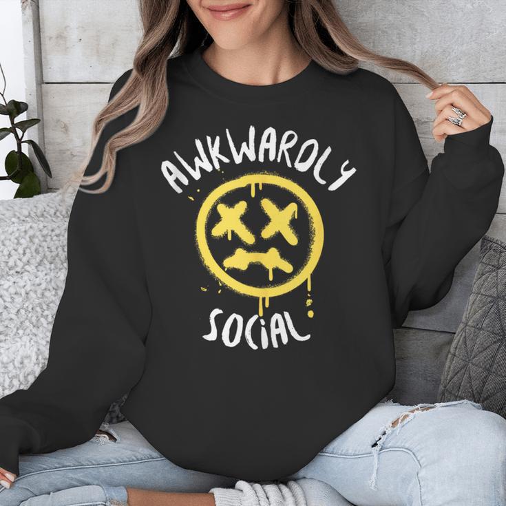 Socially Awkward Introvert Social Anxious Awkwardly Social Unisex Sweatshirt Socially Awkward Introvert Social Anxious Awkwardly Social Unisex Sweatshirt