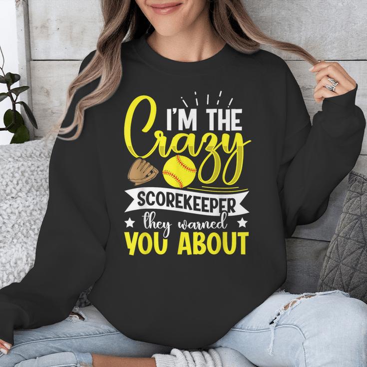 Softball Scorekeeper For a Score Book Keeper Unisex Sweatshirt