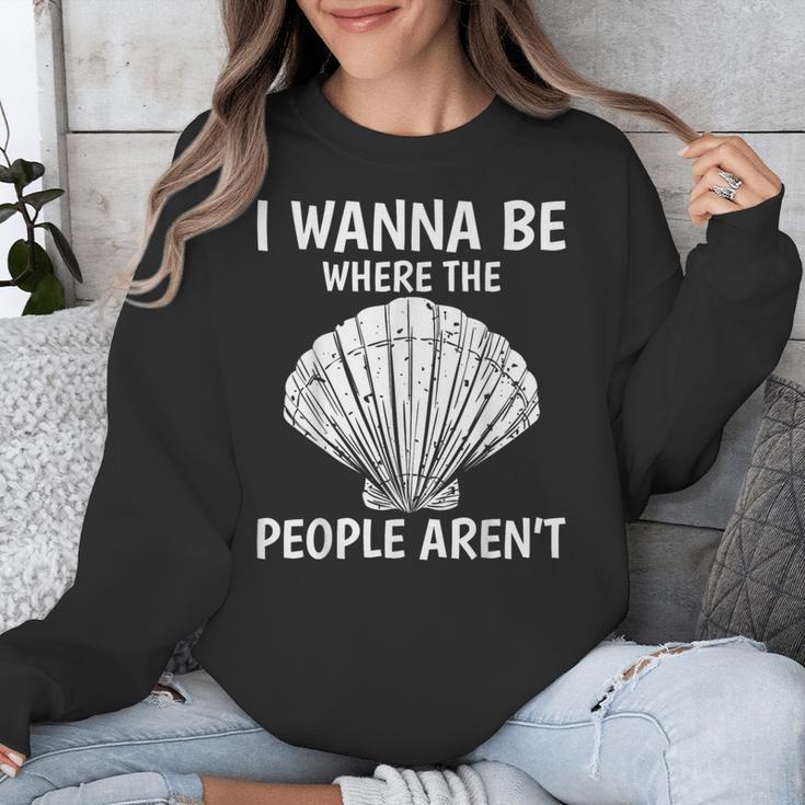 Solitude Introverts I Wanna Be Where The People Aren't Unisex Sweatshirt Solitude Introverts I Wanna Be Where The People Aren't Unisex Sweatshirt