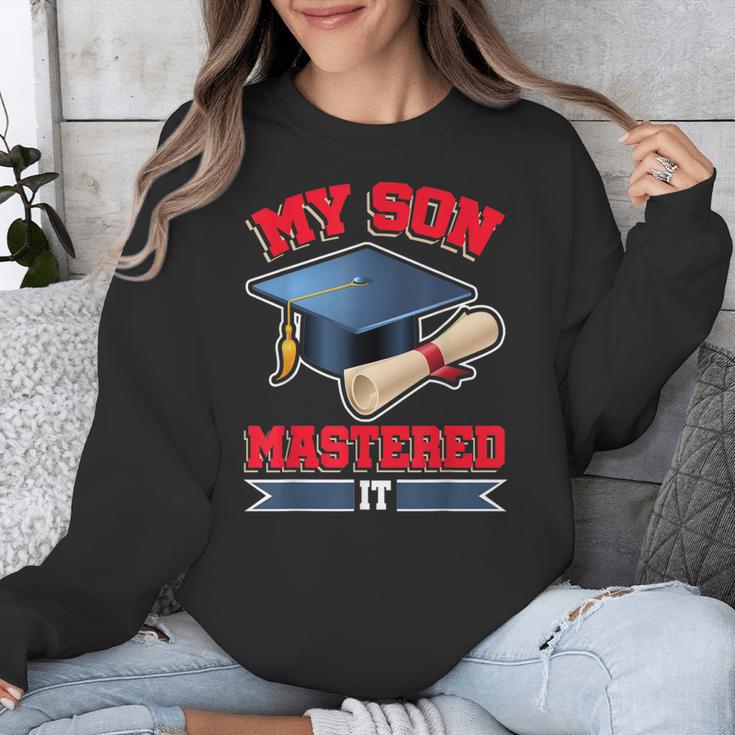 My Son Mastered It Shirt Masters Tee Graduate Graduation Unisex Sweatshirt