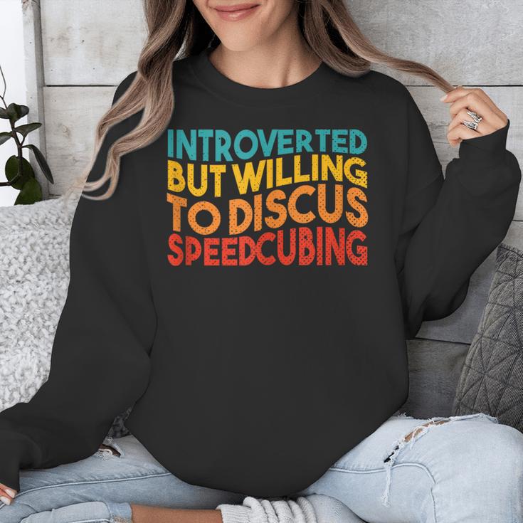 Speedcuber Introvert Cube Solver Speedsolving Speedcubing Unisex Sweatshirt