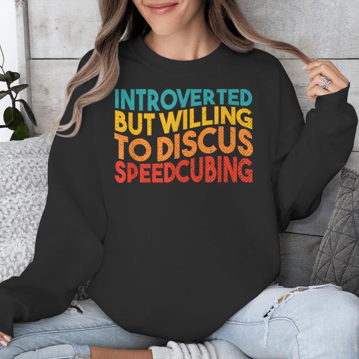 Speedcuber Introvert Cube Solver Speedsolving Speedcubing Unisex Sweatshirt
