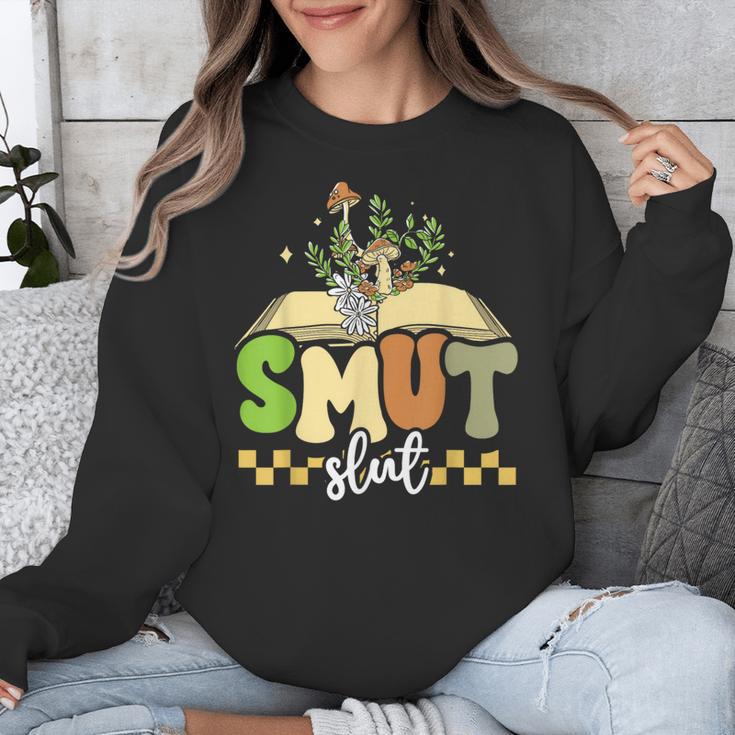 Spicy Book Lover Smut Slut Romance Reading Librarian Unisex Sweatshirt