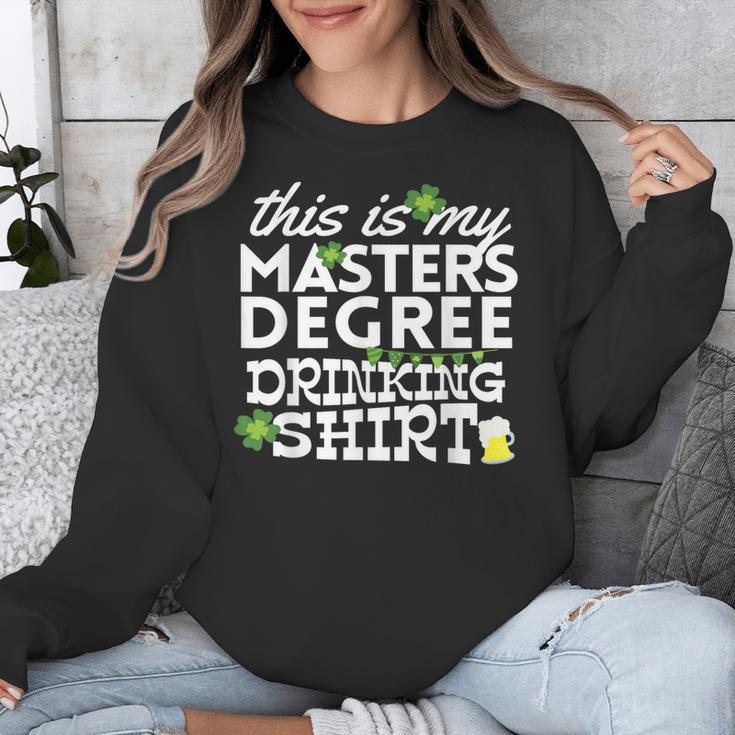St Patricks Day Masters Degree MSW Graduation Social Work Unisex Sweatshirt