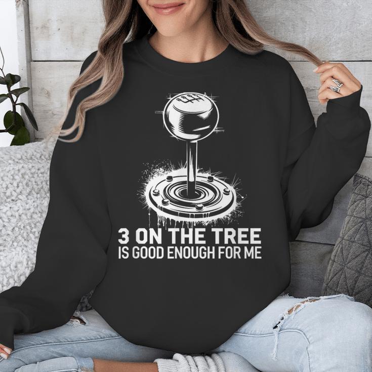 Stick Shift Nostalgia Column Shift Line Unisex Sweatshirt