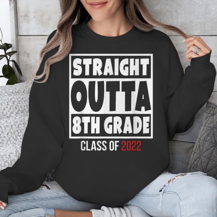 Straight Outta 8th Grade Class Of 2022 Shirt Graduation Unisex Sweatshirt