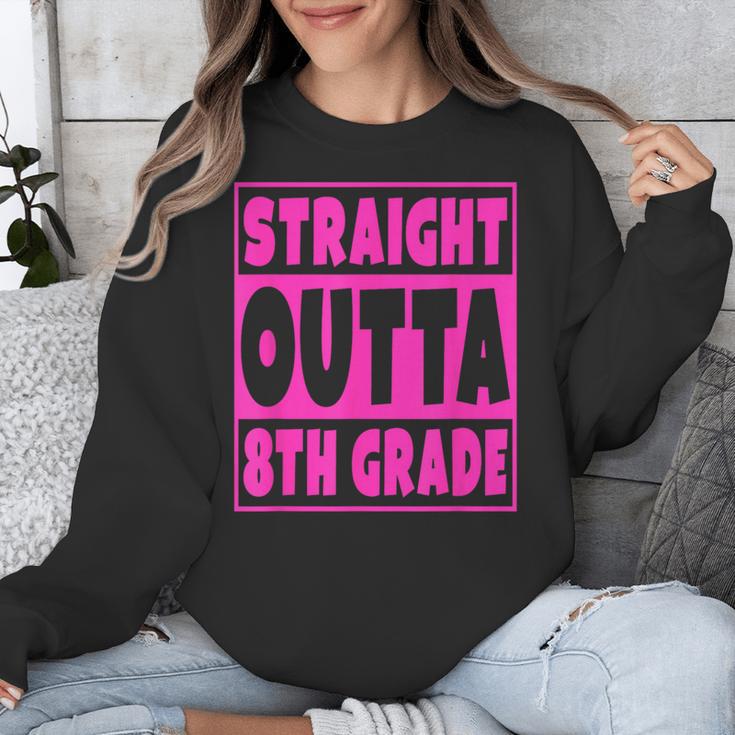 Straight Outta 8th Grade Graduation Eighth Grade T-Shirt Unisex Sweatshirt