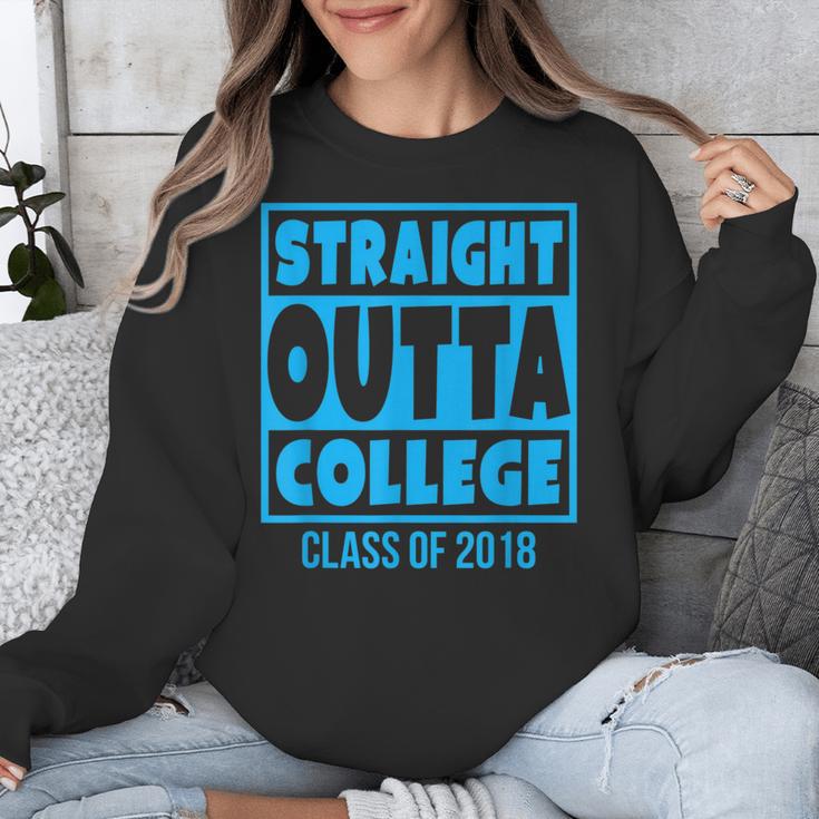 Straight Outta College Class Of 2018 Graduation Shirt Unisex Sweatshirt