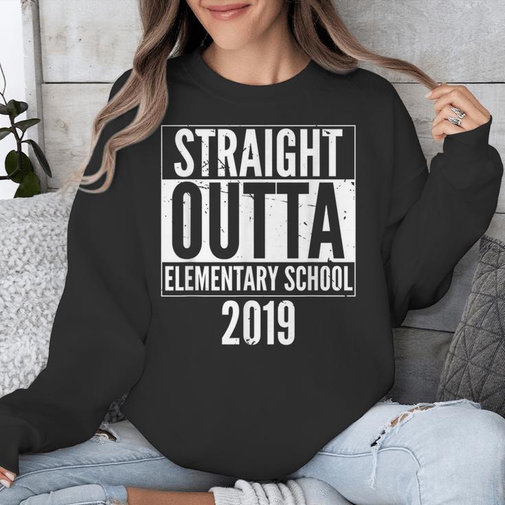 Straight Outta Elementary School 2019 Graduation Fun Unisex Sweatshirt