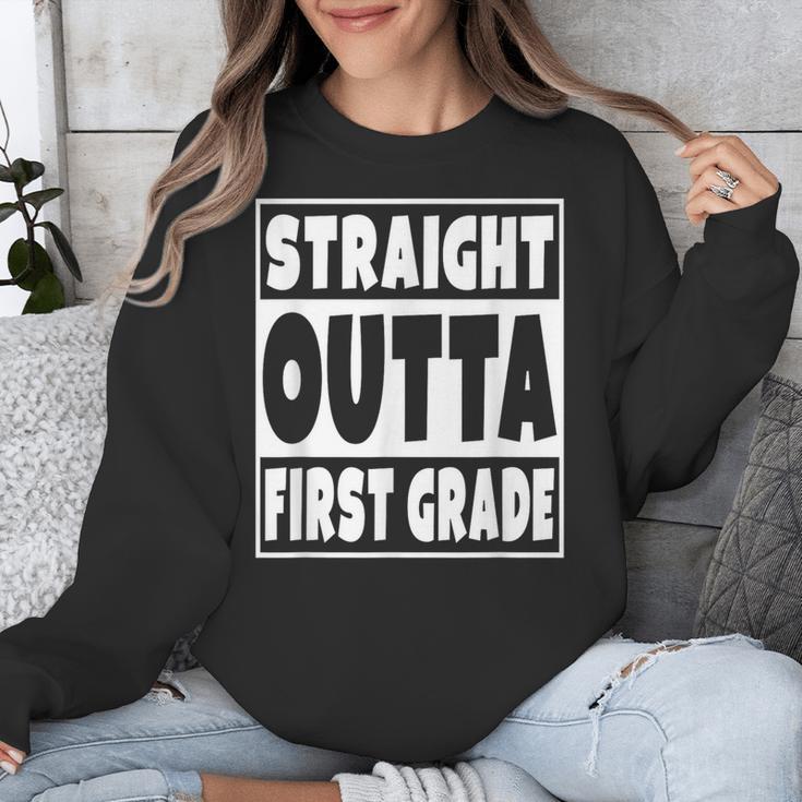 Straight Outta First Grade Graduation Class Unisex Sweatshirt