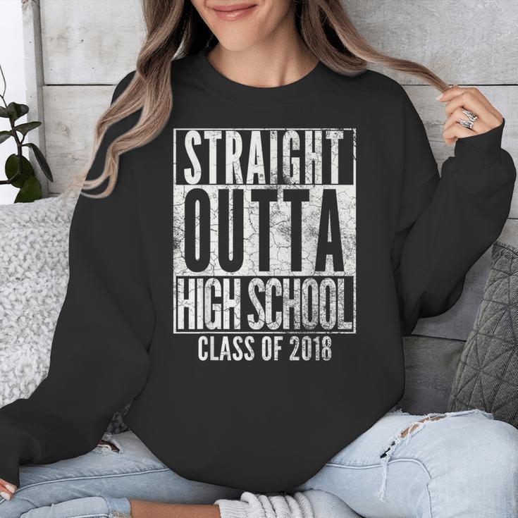 STRAIGHT OUTTA HIGH SCHOOL 2018 Graduation Grad Shirt Unisex Sweatshirt