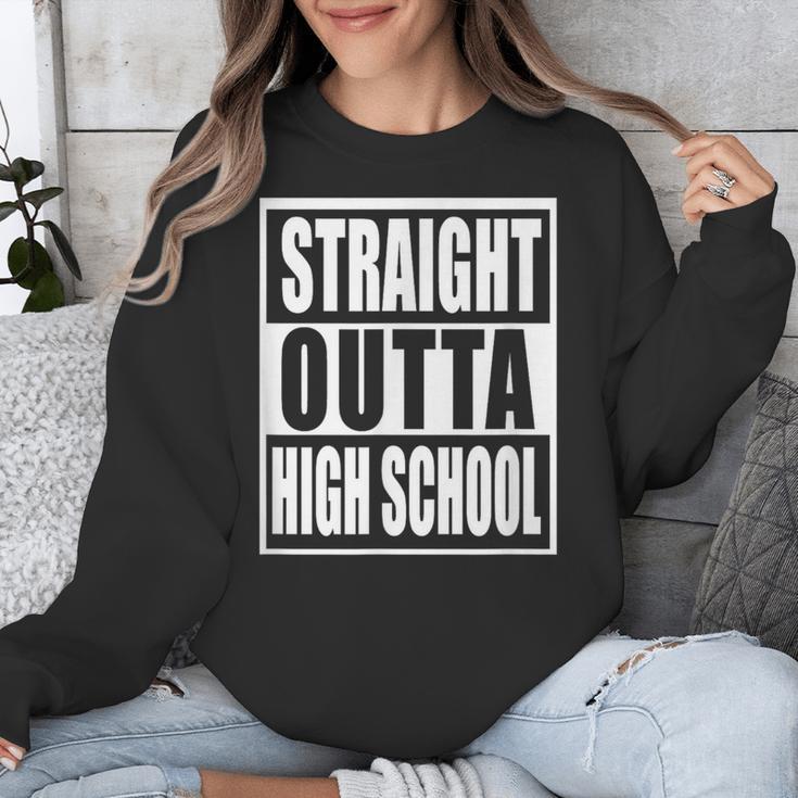 Straight Outta High School Graduation Apparel For Seniors Unisex Sweatshirt