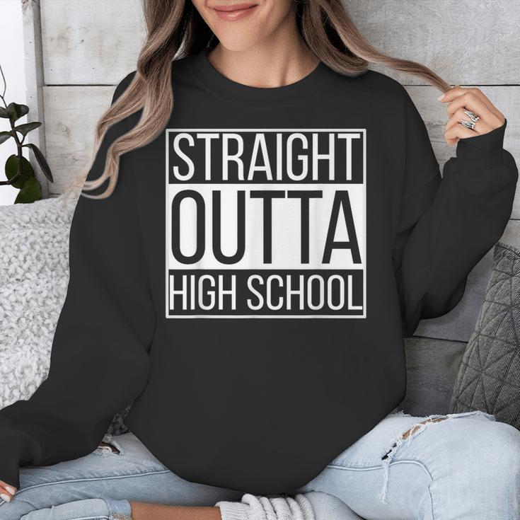Straight Outta High School Senior Graduation Unisex Sweatshirt