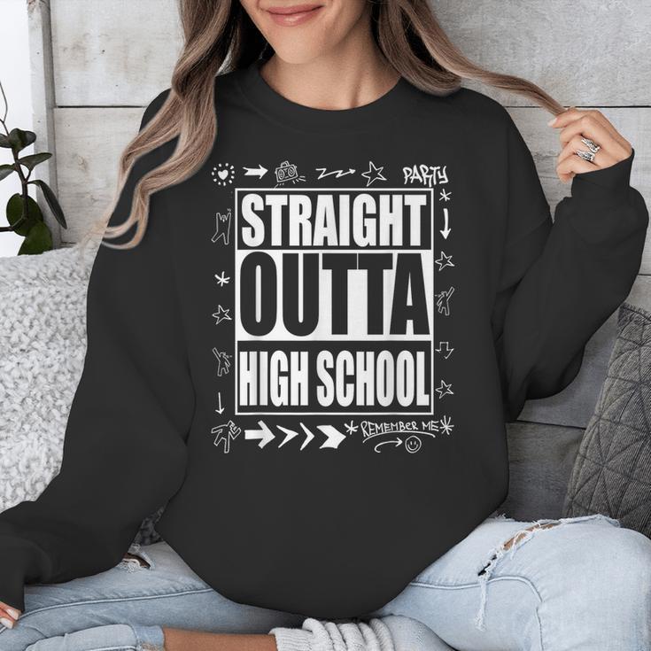 Straight Outta High School Shirt Cute Graduation Unisex Sweatshirt