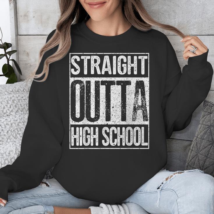 Straight Outta High School Shirt Graduation Idea Unisex Sweatshirt