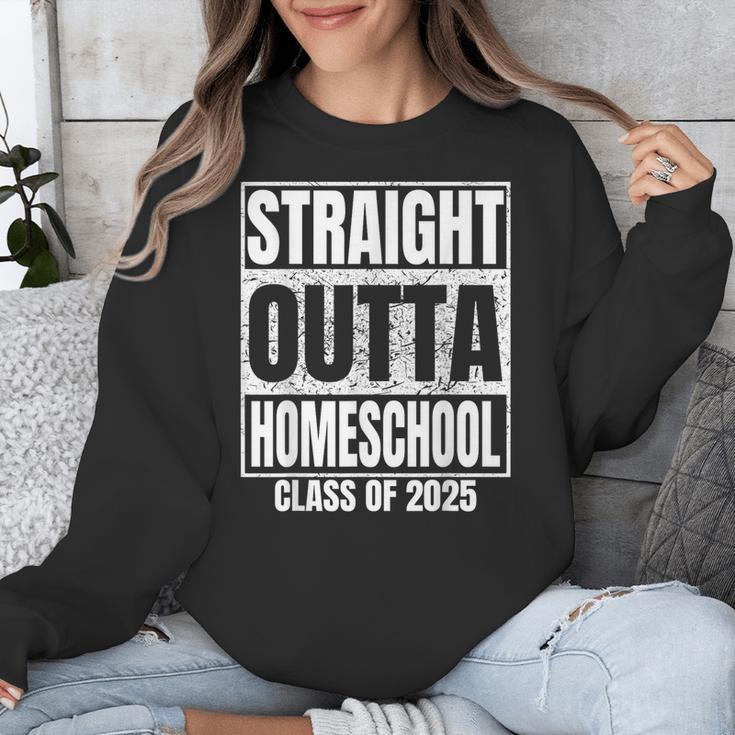 Straight Outta Homeschool Class 2025 Boys Kids Graduation Unisex Sweatshirt