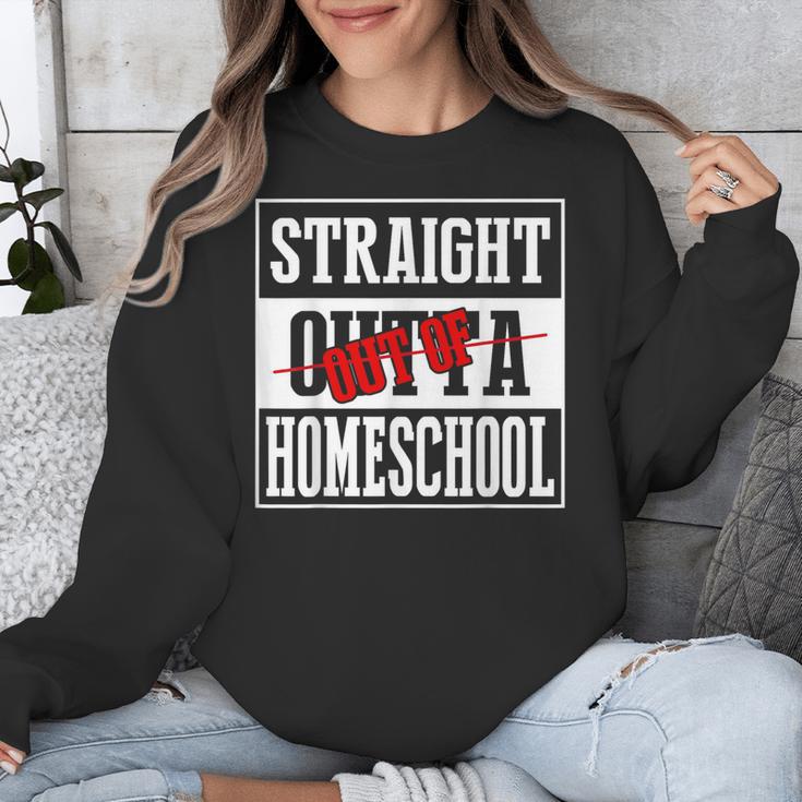 Straight Outta Homeschool Shirt Graduation Unisex Sweatshirt