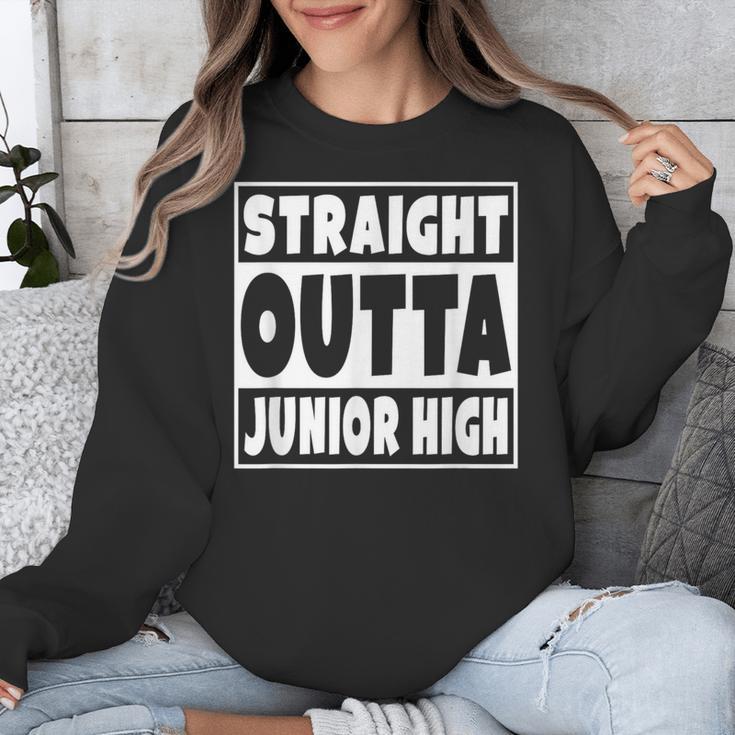 Straight Outta Junior High 8th Grade Graduation Unisex Sweatshirt